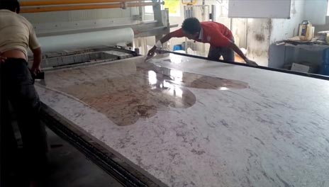 Applying epoxy